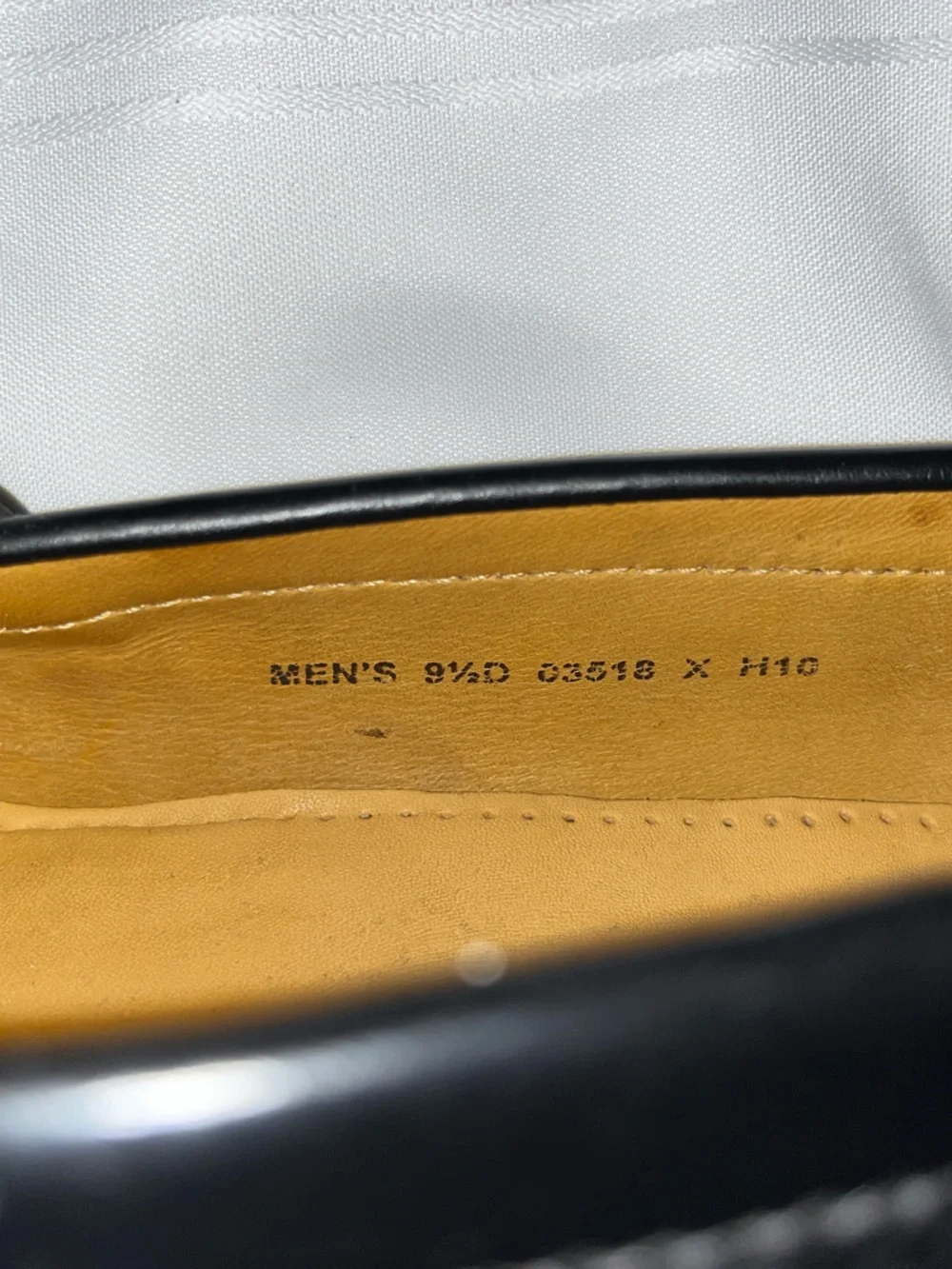 Cole Haan Black Leather Kiltie Slip-On Loafers with Buckle